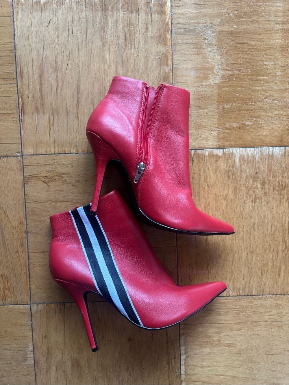 Red Steve Madden booties
